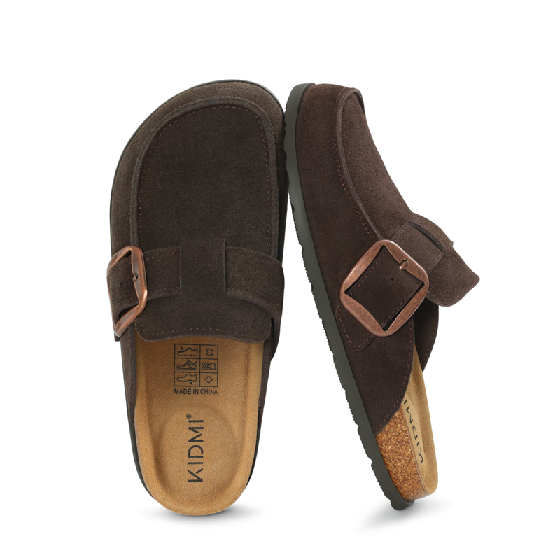 Litfun Genuine Suede Clogs Sli - Insole Memory Foam ulasan dan harga