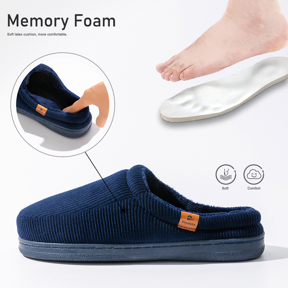Winter men's slippers TPR sole - Insole Memory Foam ulasan dan harga