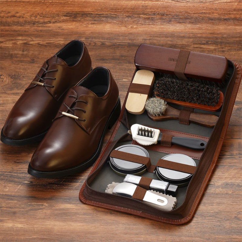 HorseHair Shoe Brush Set Leath - Sneaker Leather Care ulasan dan harga