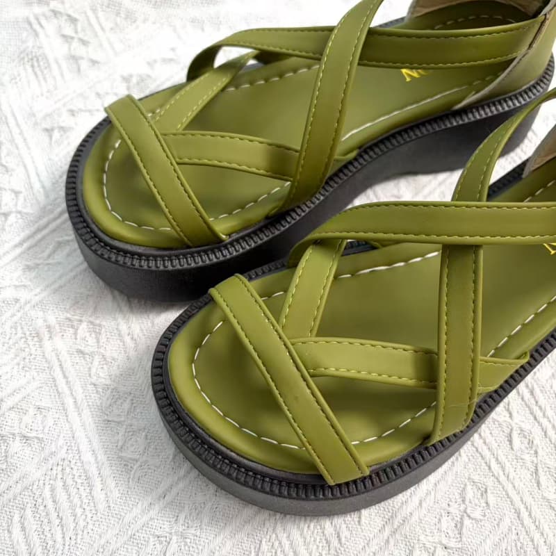 Evening Breeze Cross Strap Pla - Insole Memory Foam ulasan dan harga