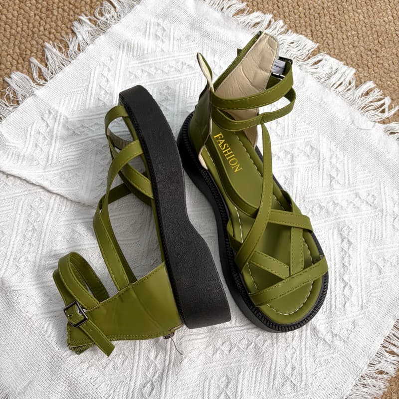 Evening Breeze Cross Strap Pla - Insole Memory Foam ulasan dan harga