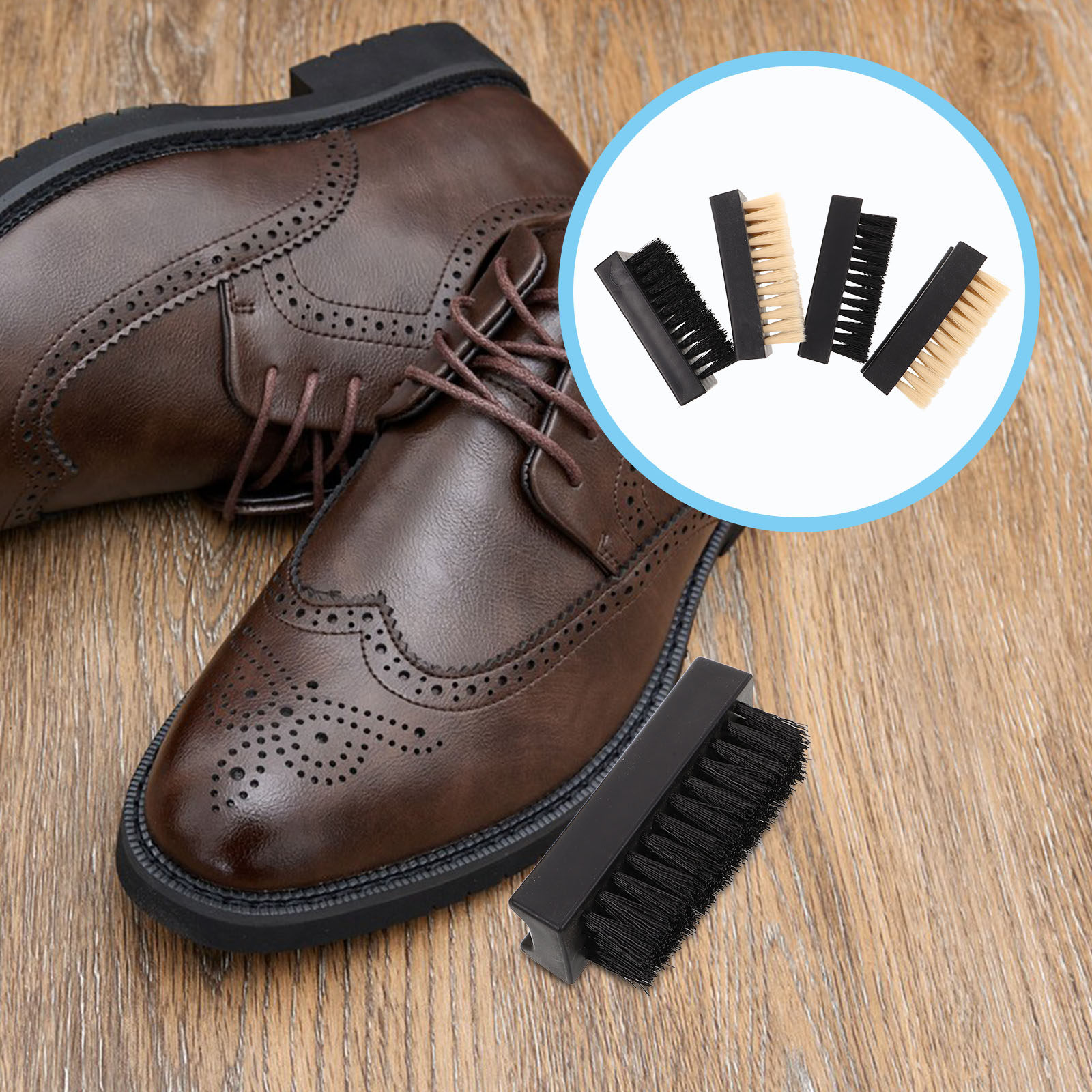 4Pcs Shoe Brush Cleaner Set Mu - Sneaker Care Set ulasan dan harga