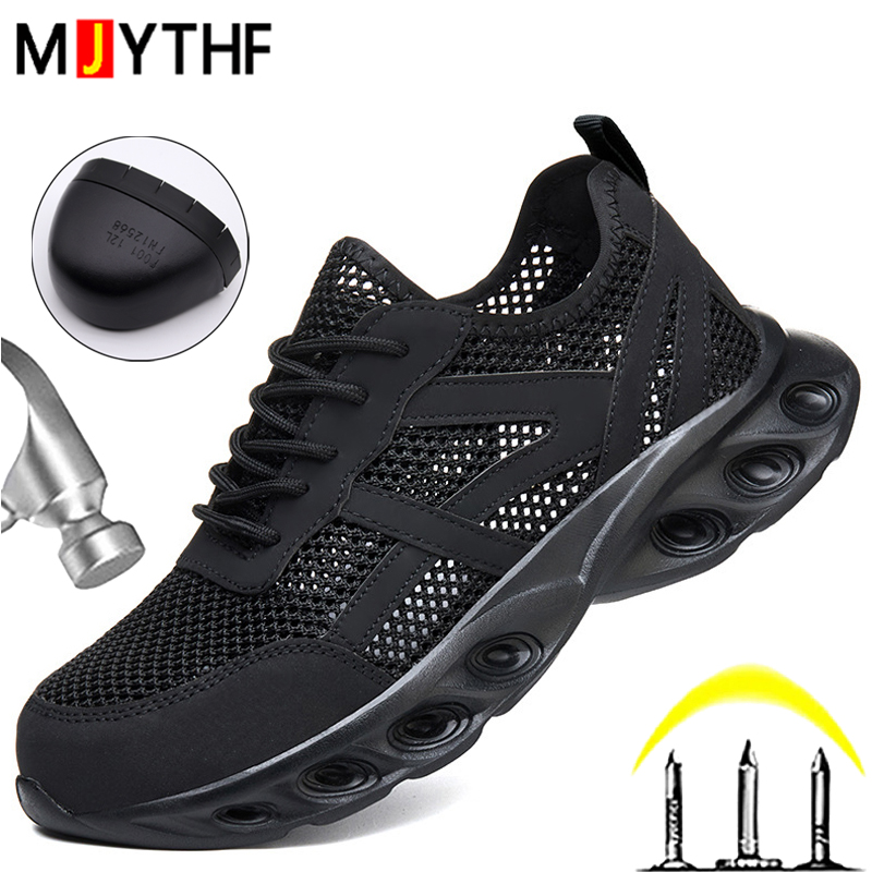 Breathable Men Work Safety Sho - Sneaker Care ulasan dan harga
