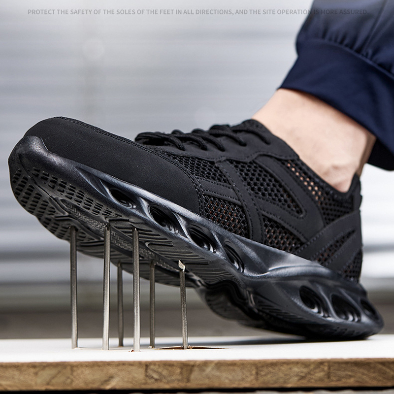 Breathable Men Work Safety Sho - Sneaker Care ulasan dan harga
