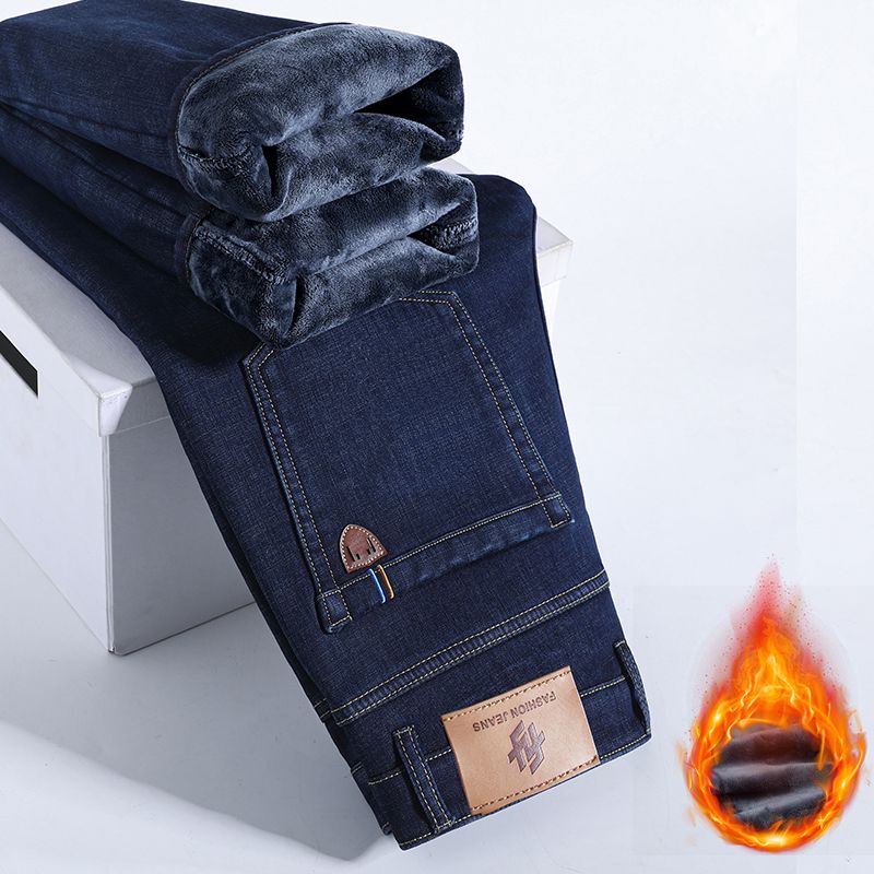 Winter Warm Fleece Jeans Men's - Levis Jeans 501 ulasan dan harga