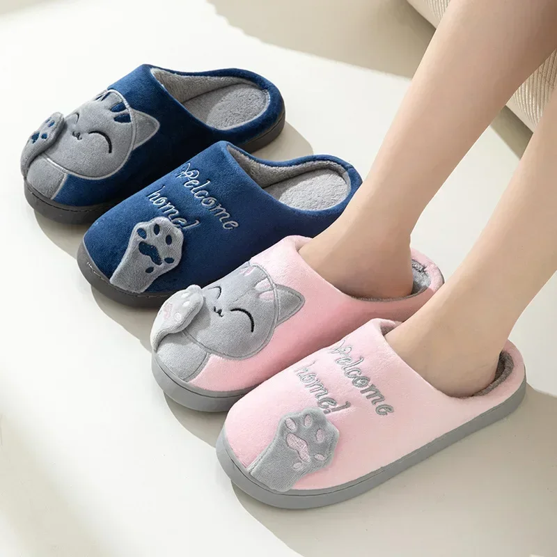 Home Fluffy Cat Slippers Women - Sneaker Care Set ulasan dan harga