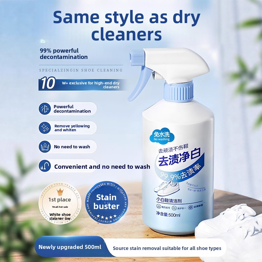 500ml white shoe cleaner no cl - Sneaker Care Foam ulasan dan harga